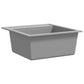 142949 vidaXL Granite Kitchen Sink Single Basin Grey