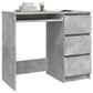801377 vidaXL Desk Concrete Grey 90x45x76 cm Chipboard