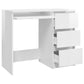 801379 vidaXL Desk High Gloss White 90x45x76 cm Chipboard